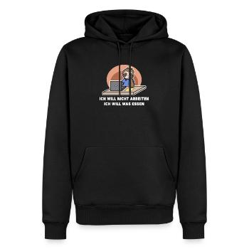 Déclaration de paresseux effrayant Animal Jungle Dweller - Sweat à capuche Premium bio Homme - noir - Devant - Nico (187cm)