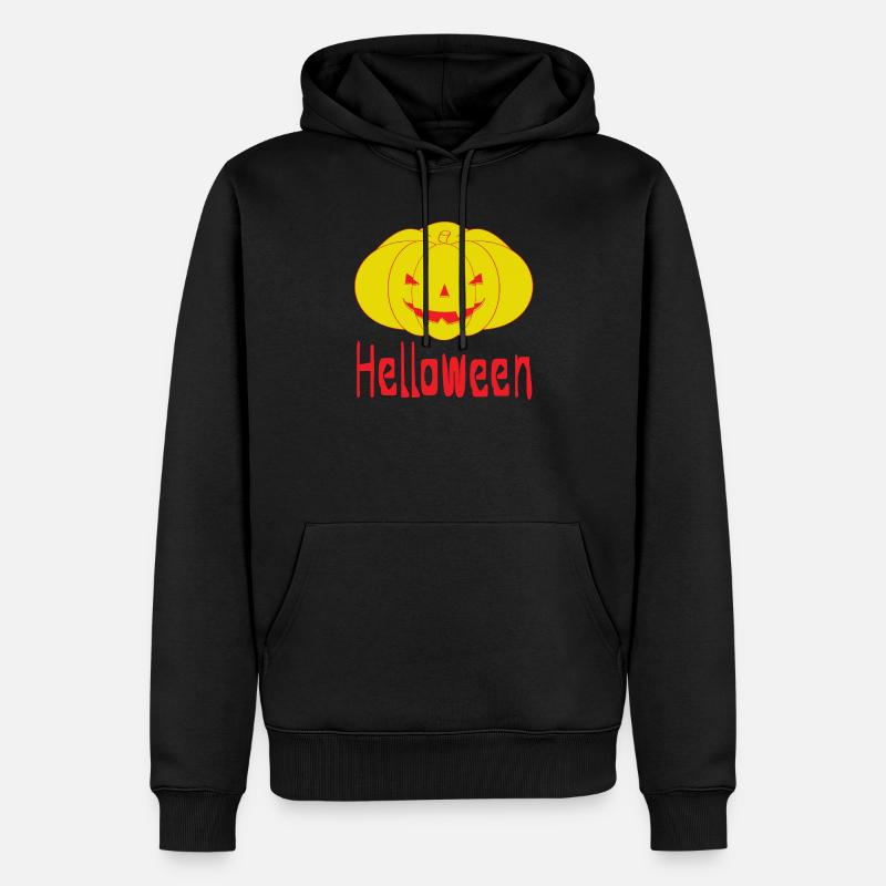 Das Helloween - Männer Premium Bio Hoodie - Schwarz