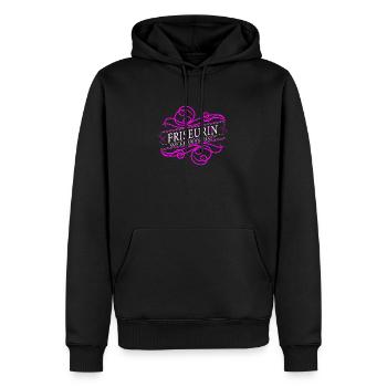Hairdresser with passion - Men’s Premium Organic Hoodie - black - Front - Nico (187cm)