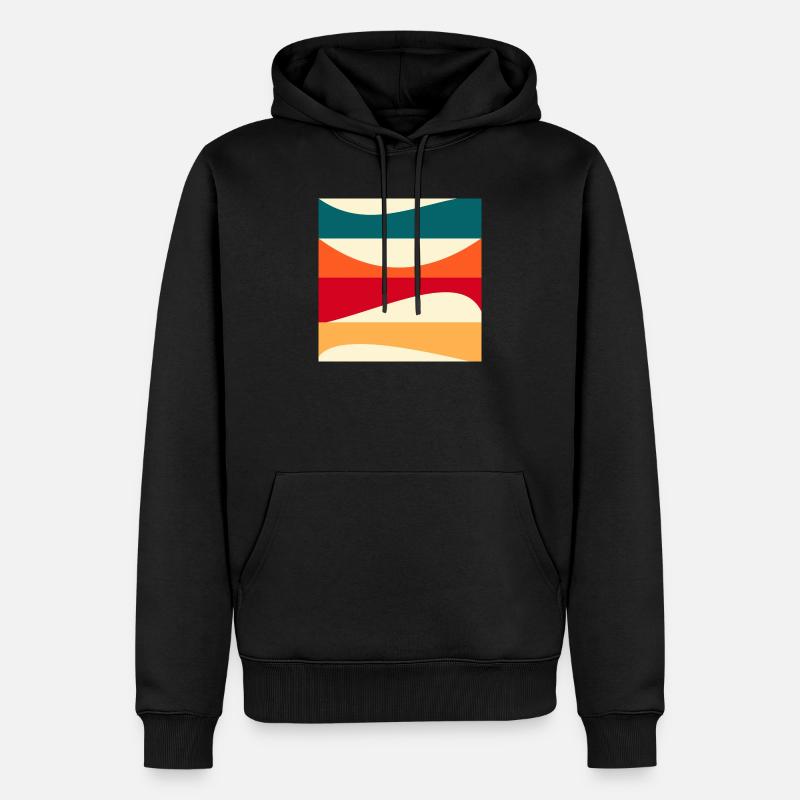 Constructivism - MODERN ART - BACKGROUND - Men’s Premium Organic Hoodie - black