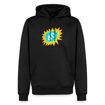 tolle Geburtstags tees, 40 bunt - Männer Premium Bio Hoodie - Schwarz - Vorne - Nico (187cm)