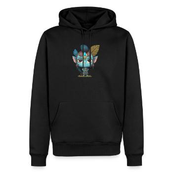 Avatar La Voie de l'Eau, mignon personnage, navi - Sweat à capuche Premium bio Homme - noir - Devant - Nico (187cm)