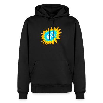 geburtstagsoutfits, 60 bunt - Männer Premium Bio Hoodie - Schwarz - Vorne - Nico (187cm)