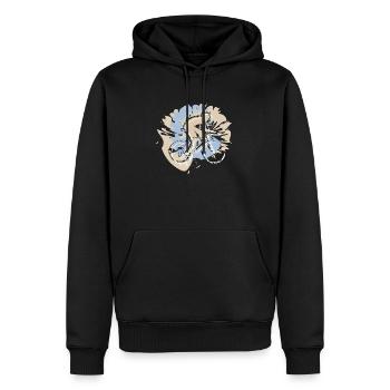 Dein Sport, dein Style! Radfahren im coolen Outfit - Männer Premium Bio Hoodie - Schwarz - Vorne - Nico (187cm)