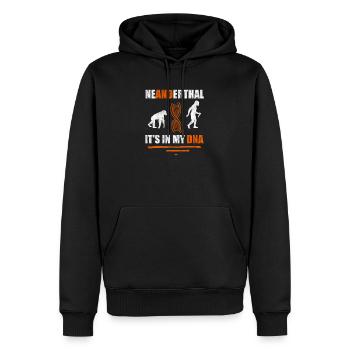 Néandertal C'est dans mon ADN Anthropologue - Sweat à capuche Premium bio Homme - noir - Devant - Nico (187cm)