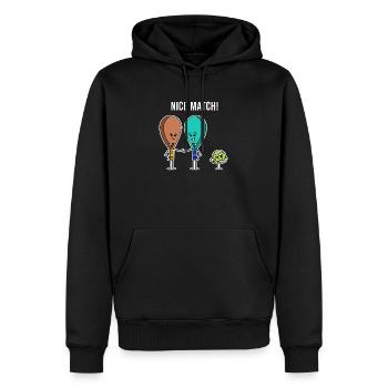 Padel Padelteam Sportart Bälle Schläger Statement - Männer Premium Bio Hoodie - Schwarz - Vorne - Nico (187cm)