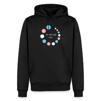 Pride Month - Transitioning... Loading - Men’s Premium Organic Hoodie - black - Front - Nico (187cm)