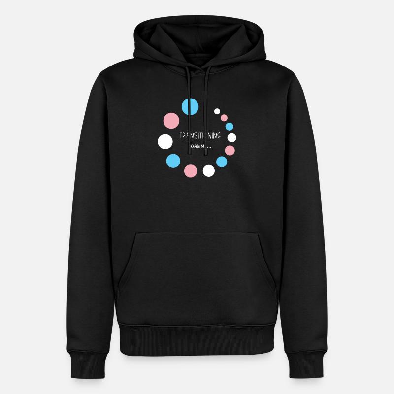 Pride Month - Transitioning... Loading - Men’s Premium Organic Hoodie - black