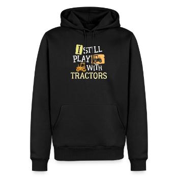 Bauer Statement Ackerbau Traktor Feld Nutzfahrzeug - Männer Premium Bio Hoodie - Schwarz - Vorne - Nico (187cm)