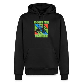 Tracteur de déclaration de véhicule agricole - Sweat à capuche Premium bio Homme - noir - Devant - Nico (187cm)