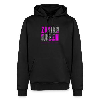 Zahlen Queen - Männer Premium Bio Hoodie - Schwarz - Vorne - Nico (187cm)