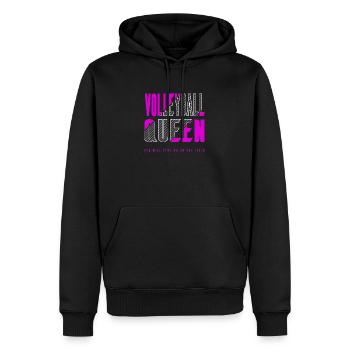 Volleyball Queen - Men’s Premium Organic Hoodie - black - Front - Nico (187cm)