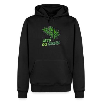 Environnementalistes Terre Mère Nature Déclaration Environnement - Sweat à capuche Premium bio Homme - noir - Devant - Nico (187cm)