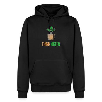 Arbre Déclaration Environnement Terre Nature Conservation Nature Nature - Sweat à capuche Premium bio Homme - noir - Devant - Nico (187cm)