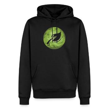 Blatt Natur Naturschutz Wald Blätter Symbol Farben - Männer Premium Bio Hoodie - Schwarz - Vorne - Nico (187cm)