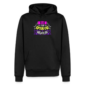Herz Anime Mädchen Statement Otaku Manga Japan - Männer Premium Bio Hoodie - Schwarz - Vorne - Nico (187cm)
