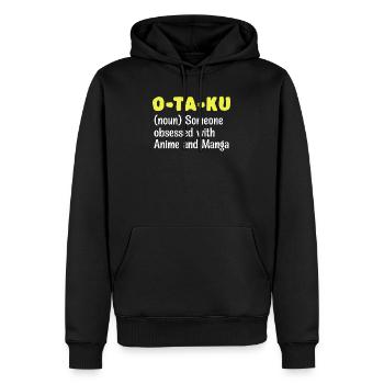 Manga Comic Anime Déclaration Japonaise Otaku - Sweat à capuche Premium bio Homme - noir - Devant - Nico (187cm)