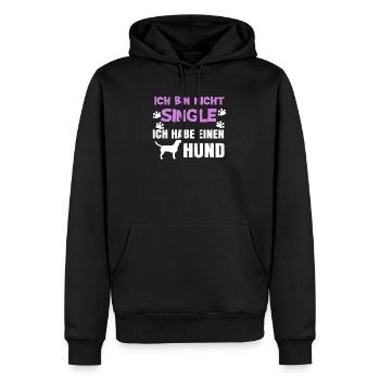 Lieblingstier Hund Statement Kuscheltier Haustiere - Männer Premium Bio Hoodie - Schwarz - Vorne - Nico (187cm)