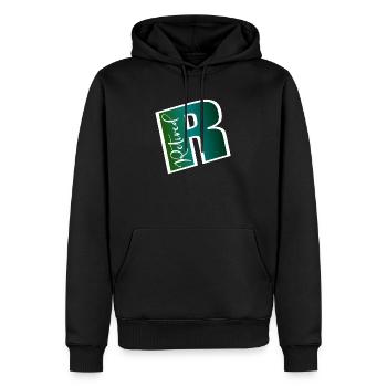 ADIEU EMPLOI - RETRAITE RETRAITE - Sweat à capuche Premium bio Homme - noir - Devant - Nico (187cm)