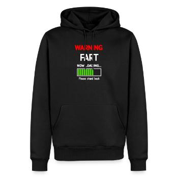 Humour comique Pet chargement T-shirt - Sweat à capuche Premium bio Homme - noir - Devant - Nico (187cm)