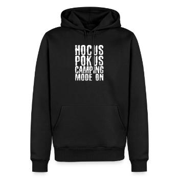 Relax Camping Hikers Statement Holidays Camping - Men’s Premium Organic Hoodie - black - Front - Nico (187cm)