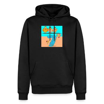 7. Geburtstag Schulkind - Hühnerstall Geflügel - Männer Premium Bio Hoodie - Schwarz - Vorne - Nico (187cm)