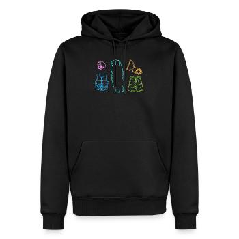 Wasserski Wassersport Surfboard Wakeboard Surfen - Männer Premium Bio Hoodie - Schwarz - Vorne - Nico (187cm)