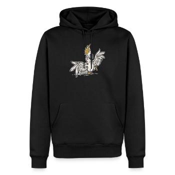 Papagei Haustier Tropisch Vogel Tier Zootiere - Männer Premium Bio Hoodie - Schwarz - Vorne - Nico (187cm)