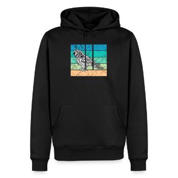 Vogel Urwald Dschungel Papagei Zoo Tierliebhaber - Männer Premium Bio Hoodie - Schwarz - Vorne - Nico (187cm)