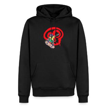 Zeichnen Illustration Tattoo Graffiti Street Art - Männer Premium Bio Hoodie - Schwarz - Vorne - Nico (187cm)