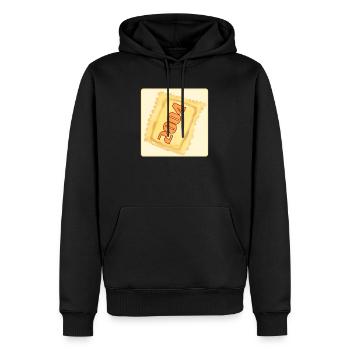 ANNIVERSAIRE 2004 RAVIOLI DUMPLINGS - Sweat à capuche Premium bio Homme - noir - Devant - Nico (187cm)