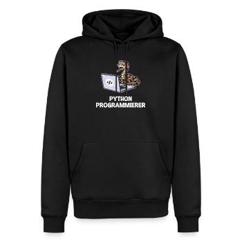 Developer Coden Statement Computer Programmierer - Männer Premium Bio Hoodie - Schwarz - Vorne - Nico (187cm)