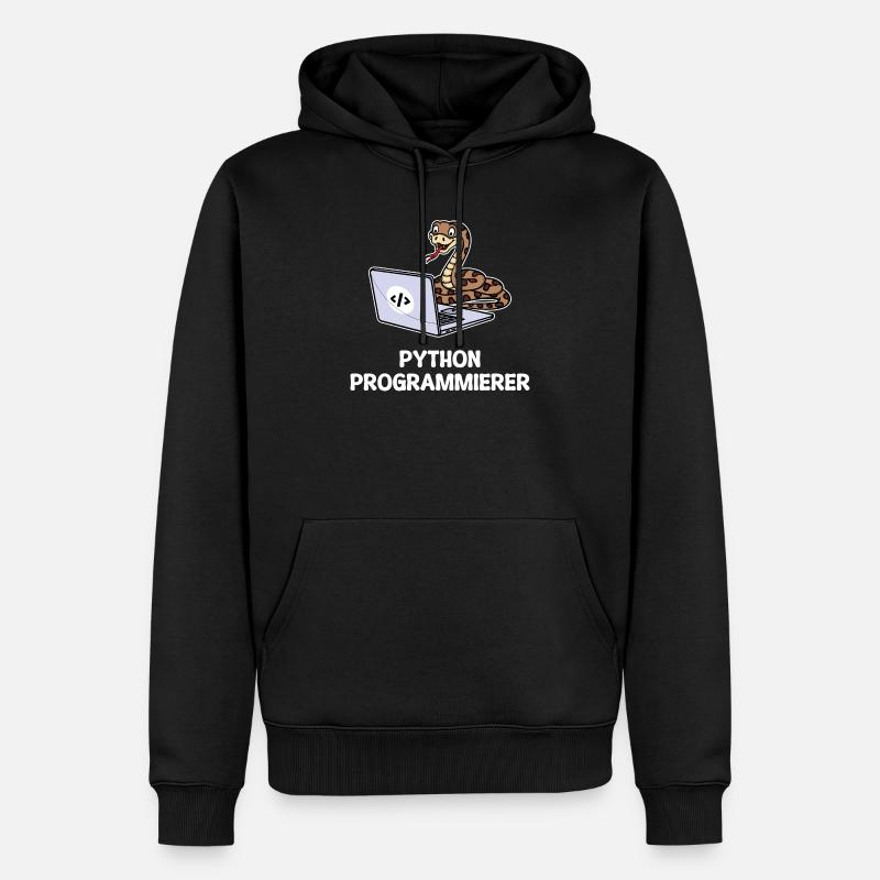 Développeur Coden Statement Programmeur informatique - Sweat à capuche Premium bio Homme - noir