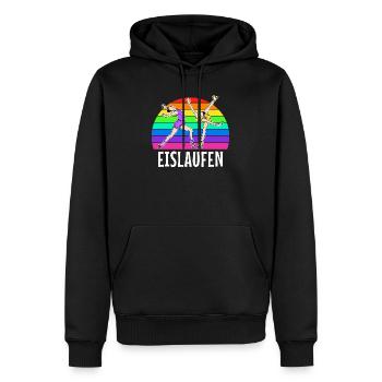 Schifahrer Eislaufen Eishockey Wintersport Kalt - Männer Premium Bio Hoodie - Schwarz - Vorne - Nico (187cm)
