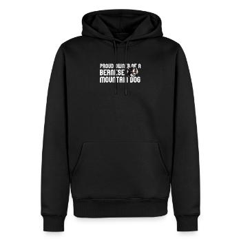 Bouvier bernois - Sweat à capuche Premium bio Homme - noir - Devant - Nico (187cm)