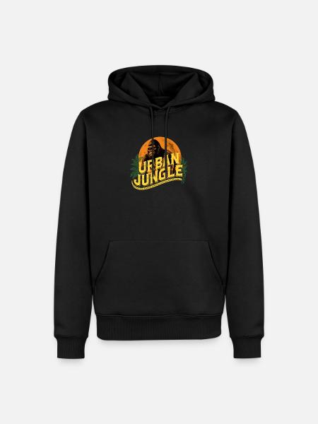 Urban Jungle Logo Color - Men’s Premium Organic Hoodie - black
