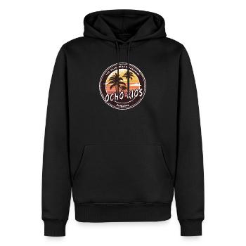 Ocho Rios Jamaica – Tropisches Paradies - Männer Premium Bio Hoodie - Schwarz - Vorne - Nico (187cm)