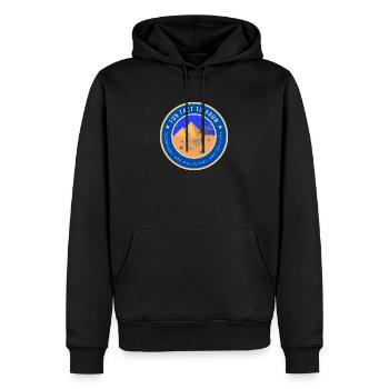 Desert Night Scorpion Fact - Men’s Premium Organic Hoodie - black - Front - Nico (187cm)