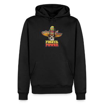 Chihuahua Fiesta Power – Sombrero Dog Funny - Men’s Premium Organic Hoodie - black - Front - Nico (187cm)