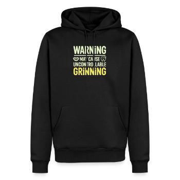 Drôle Dentiste Assistant Dentaire Grin Design - Sweat à capuche Premium bio Homme - noir - Devant - Nico (187cm)
