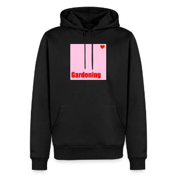 Gartenarbeit Liebe Garten - Männer Premium Bio Hoodie - Schwarz - Vorne - Nico (187cm)