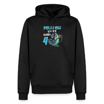 4e anniversaire T Rex Gaming - Sweat à capuche Premium bio Homme - noir - Devant - Nico (187cm)