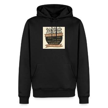 Je pourrais perdre du poids, mais ce serait injuste - Sweat à capuche Premium bio Homme - noir - Devant - Nico (187cm)