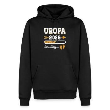 Arrière-grand-père 2026 Chargement Futur cadeau arrière-grand-père - Sweat à capuche Premium bio Homme - noir - Devant - Nico (187cm)