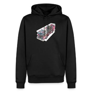 Fire Brigade Truck Detail Technology - Men’s Premium Organic Hoodie - black - Front - Nico (187cm)
