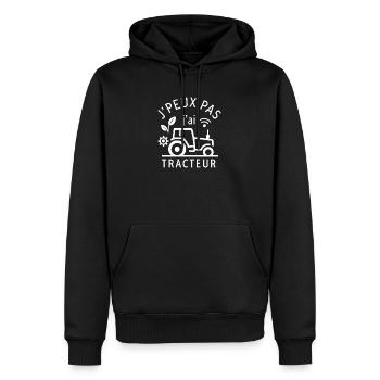 I can't I have tractor - Men’s Premium Organic Hoodie - black - Front - Nico (187cm)