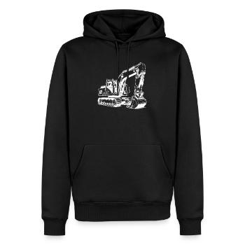 Spielzeugbagger - Ich schaufel Kinder Träume frei - Männer Premium Bio Hoodie - Schwarz - Vorne - Nico (187cm)
