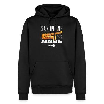 Saxofon - Männer Premium Bio Hoodie - Schwarz - Vorne - Nico (187cm)