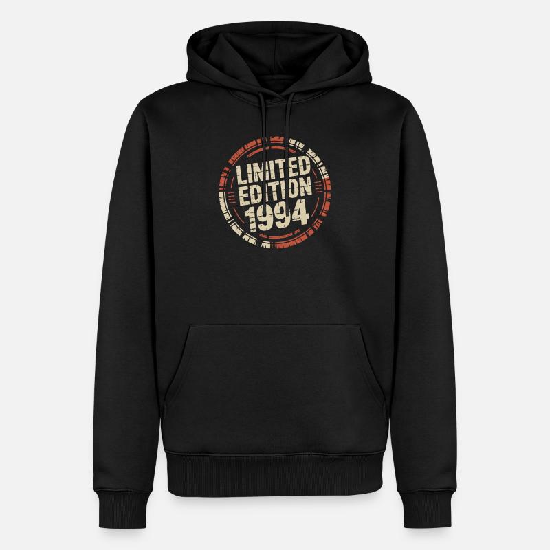 Édition limitée 1994 Rétro Badge Graphic - Sweat à capuche Premium bio Homme - noir