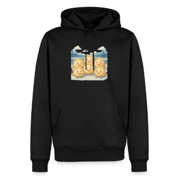 Pelmeni Weiter Norden - Männer Premium Bio Hoodie - Schwarz - Vorne - Nico (187cm)